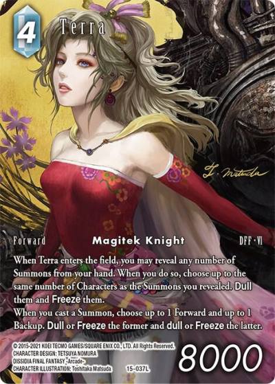 Terra Full Art 15-037L Crystal Dominion Final Fantasy card