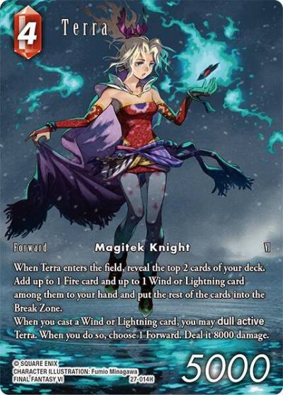 Terra Full Art 27-014H Journey of discovery Final Fantasy card