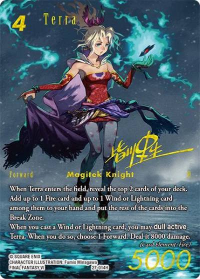 Terra Full Art Signature 27-014H Journey of discovery Final Fantasy card