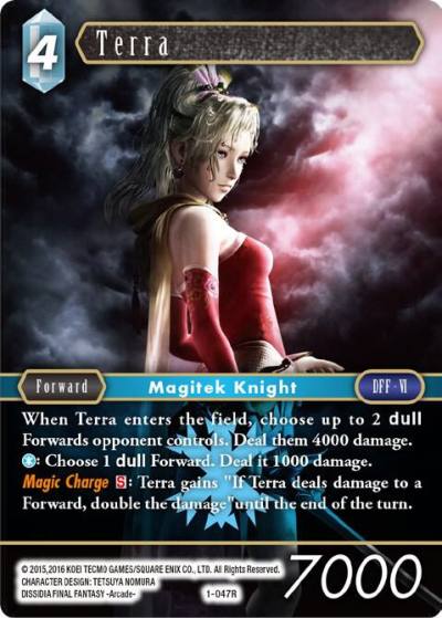 Terra Rare 1-047R Opus I Final Fantasy card