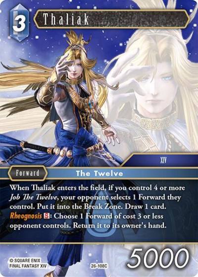 Thaliak 26-108C Gunslinger in the abyss Final Fantasy card