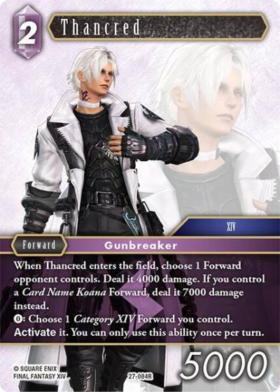 Thancred 27-084R Journey of discovery Final Fantasy card