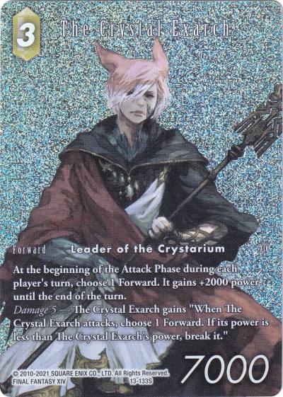 The Crystal Exarch Full Art 13-133S Opus XIII: Crystal Radiance Final Fantasy card