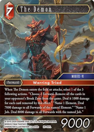 The Demon 20-007L Dawn of Heroes Final Fantasy card