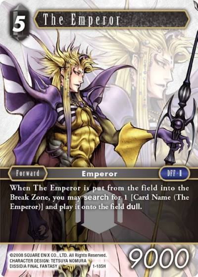 The Emperor 1-185H Opus I Final Fantasy card