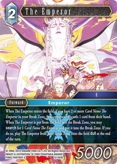 The Emperor 12-029L Opus XII Final Fantasy card