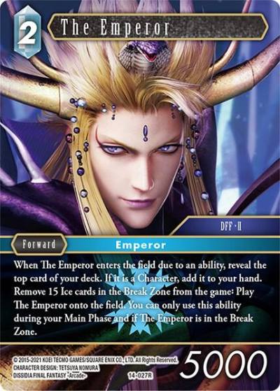 The Emperor 14-027R Opus XIV: Crystal Abyss Final Fantasy card