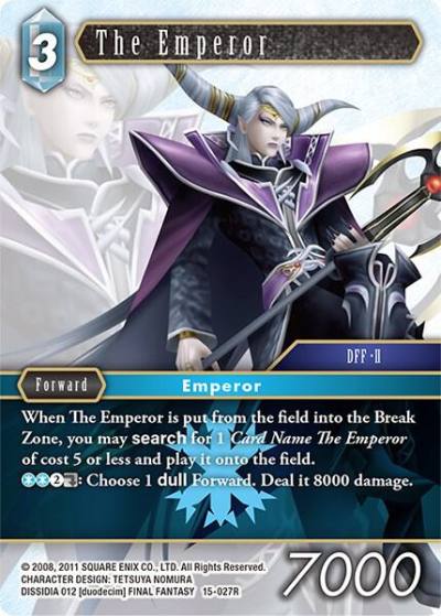 The Emperor 15-027R Crystal Dominion Final Fantasy card