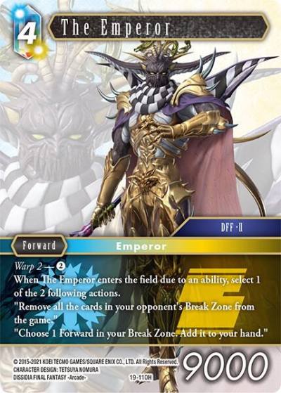 The Emperor 19-110H From Nightmares Final Fantasy card