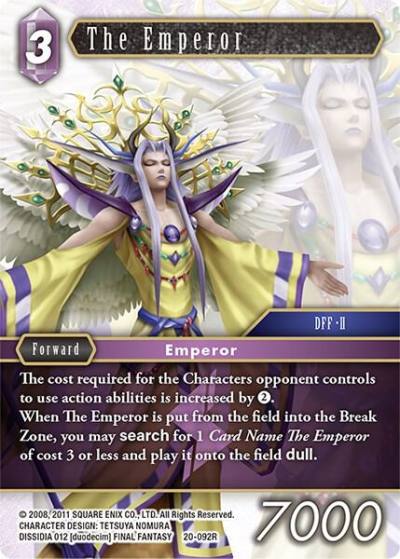 The Emperor 20-092R Dawn of Heroes Final Fantasy card