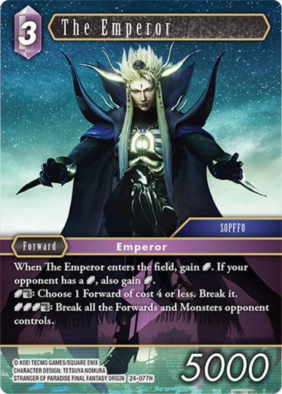 The Emperor 24-077H Hidden Legends Final Fantasy card