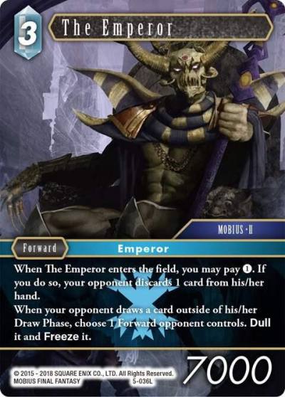 The Emperor 5-036L Opus V Final Fantasy card