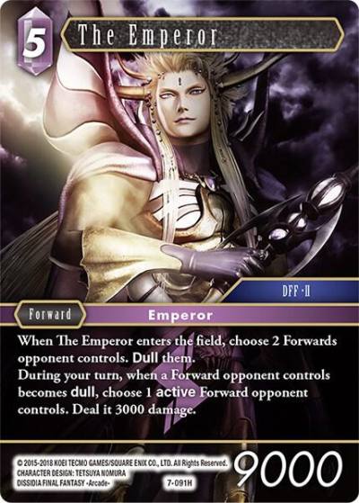The Emperor 7-091H Opus VII Final Fantasy card