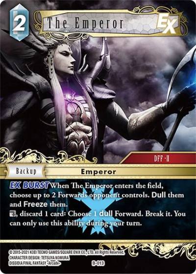 The Emperor EX B-013 Boss Deck: Chaos Final Fantasy card