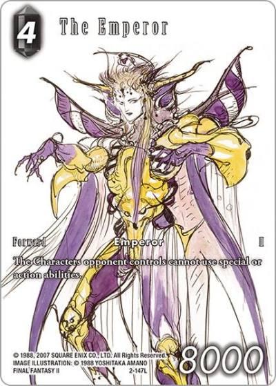 The Emperor Full Art Reprint 2-147L Opus XIV: Crystal Abyss Final Fantasy card
