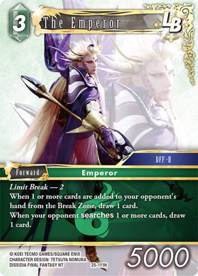 The Emperor LB 25-111H Tears of the Planet Final Fantasy card