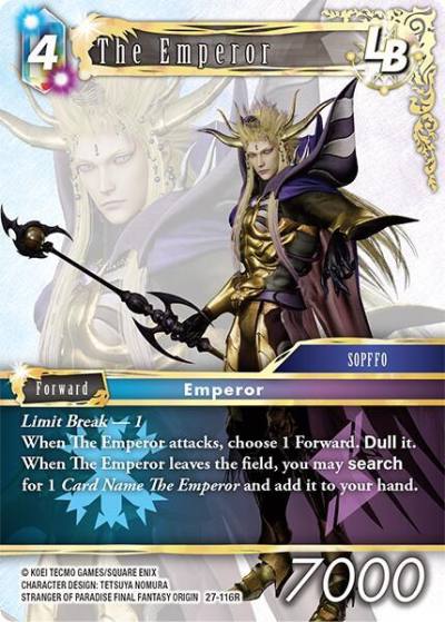 The Emperor LB 27-116R Journey of discovery Final Fantasy card
