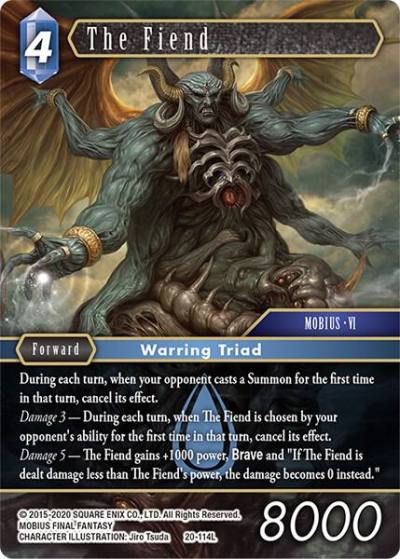 The Fiend 20-114L Dawn of Heroes Final Fantasy card