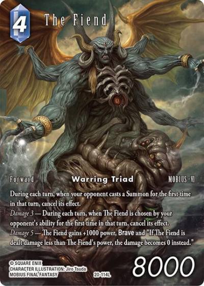 The Fiend Full Art 20-114L Gunslinger in the abyss Final Fantasy card