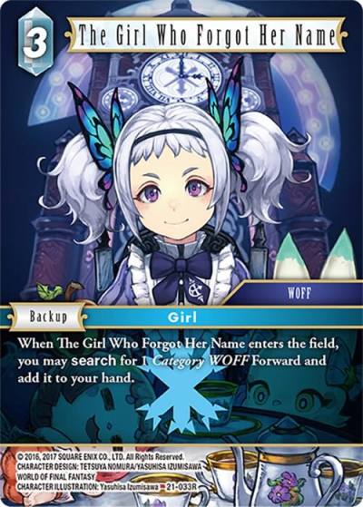 The Girl Who Forgot Her Name 21-033R Beyond Destiny Final Fantasy card