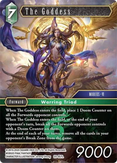 The Goddess 20-057L Dawn of Heroes Final Fantasy card