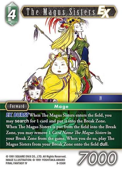 The Magus Sisters EX 9-056H Opus IX Final Fantasy card