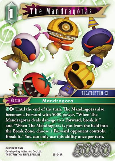 The Mandragoras 25-048R Tears of the Planet Final Fantasy card