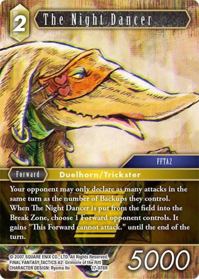 The Night Dancer 17-078R Rebellion's Call Final Fantasy card