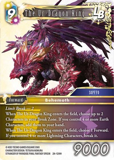 The Ur Dragon King LB 24-124H Hidden Legends Final Fantasy card