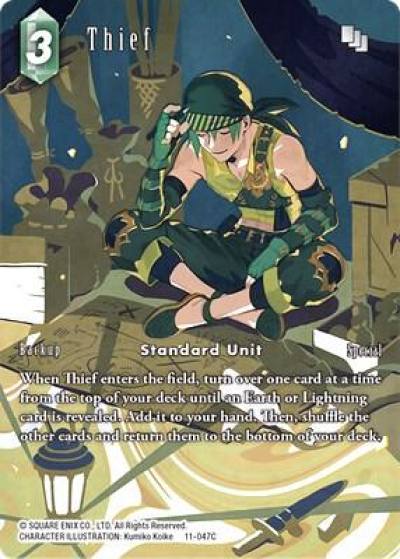 Thief Full Art 11-047C Opus XI Final Fantasy card