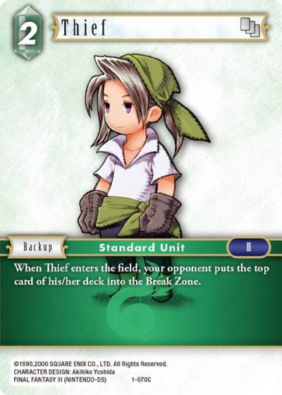 Thief Luneth 1-070C Opus I Final Fantasy card