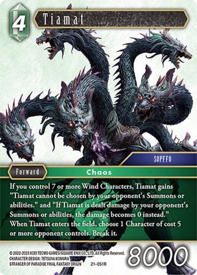 Tiamat 21-051R Beyond Destiny Final Fantasy card