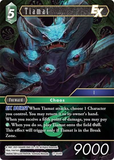 Tiamat EX 17-054R Rebellion's Call Final Fantasy card