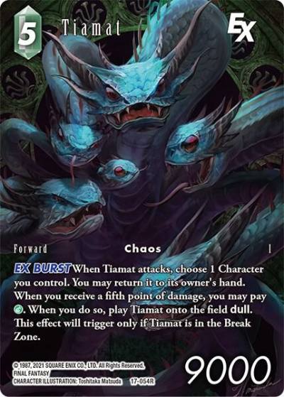 Tiamat EX Full Art 17-054R Rebellion's Call Final Fantasy card