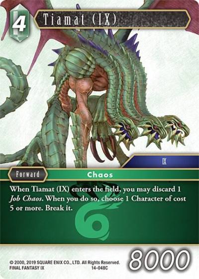 Tiamat IX 14-048C Opus XIV: Crystal Abyss Final Fantasy card