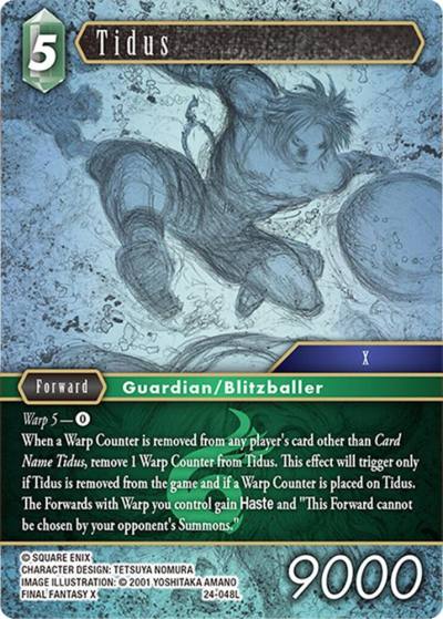 Tidus 24-048L Hidden Legends Final Fantasy card