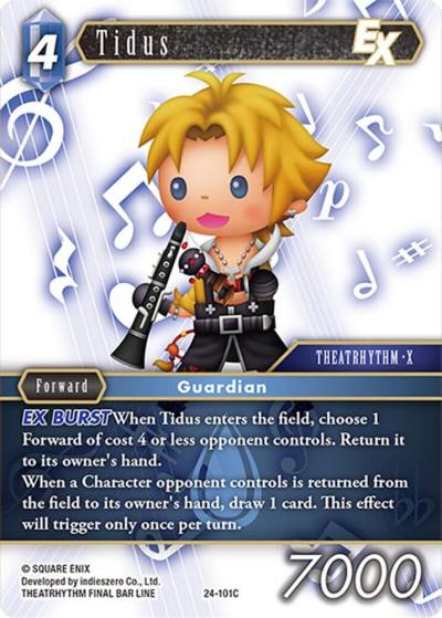 Tidus 24-101C Hidden Legends Final Fantasy card