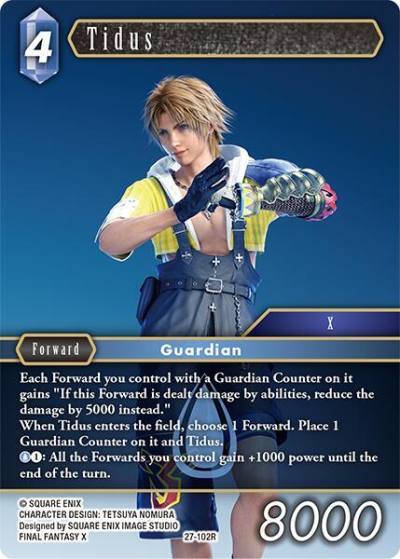 Tidus 27-102R Journey of discovery Final Fantasy card