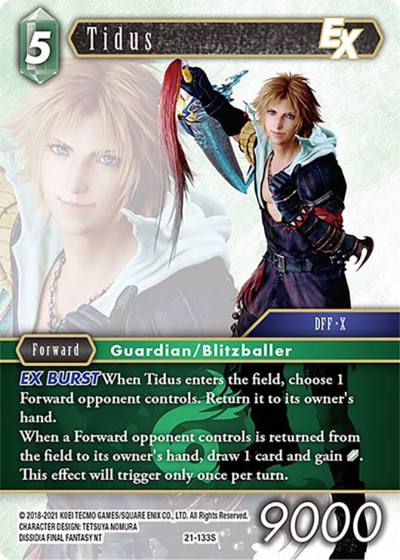 Tidus EX 21-133S Beyond Destiny Final Fantasy card