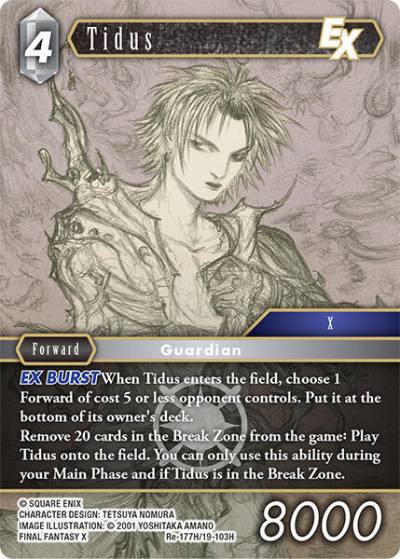 Tidus EX Re-177H/19-103H Legacy Collection Final Fantasy card