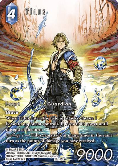 Tidus (Full Art) 29-105L Blissful Eternity Final Fantasy card