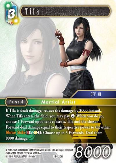 Tifa 18-120H Resurgence of Power Final Fantasy card