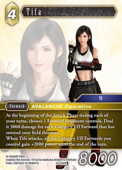 Tifa 25-065R Tears of the Planet Final Fantasy card
