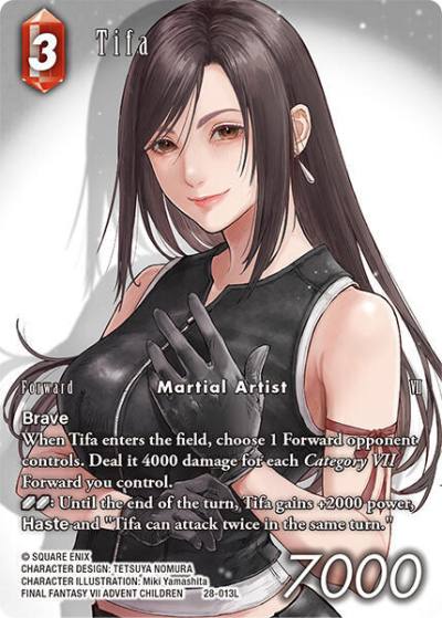 Tifa (Full Art) 28-013L Dreamlike Oceans Final Fantasy card