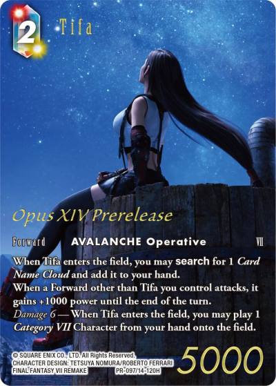 Tifa Prerelease Promo PR-097/14-120H FF: Promo Cards Final Fantasy card
