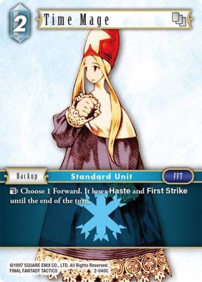 Time Mage Female Unit 2-040C Opus II Final Fantasy card