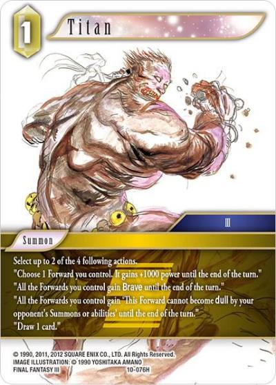 Titan 10-076H Opus X Final Fantasy card
