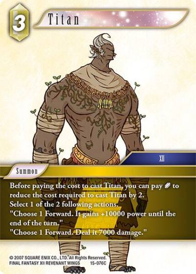 Titan 15-076C Crystal Dominion Final Fantasy card