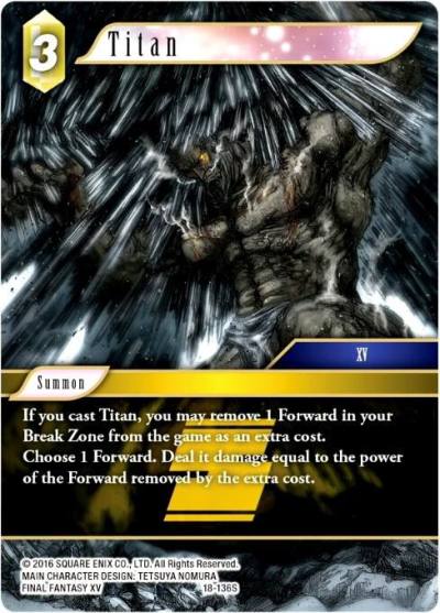 Titan 18-136S Resurgence of Power Final Fantasy card