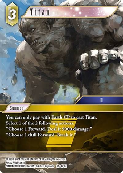 Titan 21-071H Beyond Destiny Final Fantasy card